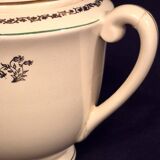 Antique sugar bowl, in Gien earthenware, Model Valence A040