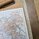 Vicenza, Italy, old map, printed in 1909. Authentic.