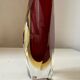 Murano Sommerso faceted glass vase by Flavio Poli Italy 1970