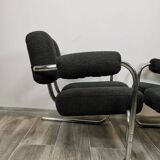 Mid-century restored armchairs