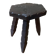 Tripod stool in raw wood art