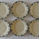 Lot 6 dessert asdiettes iron earth Gien Louvois Series
