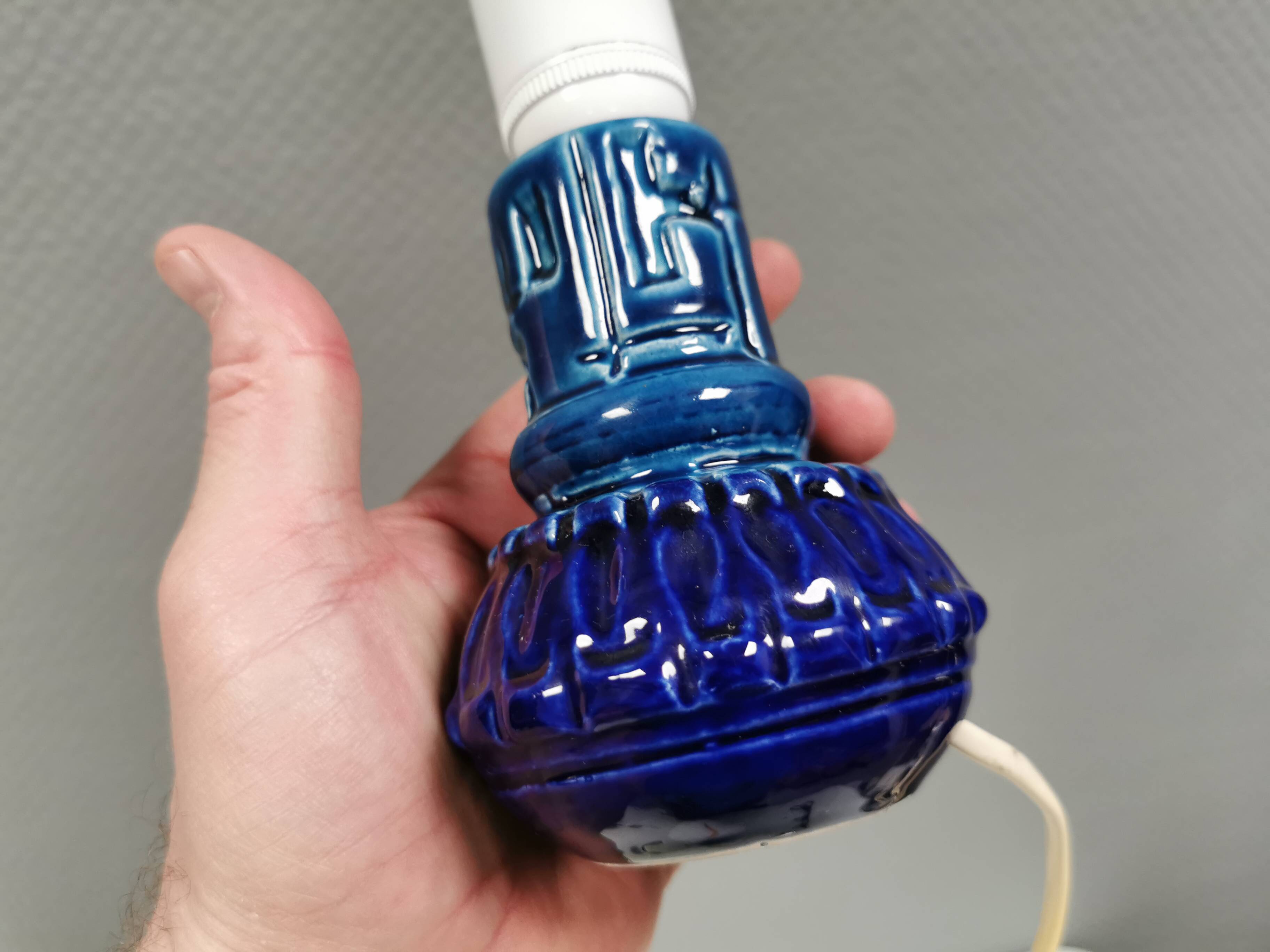 Small ceramic table lamp, Denmark 1970-80s.