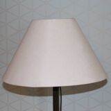 Brutalist cast iron tripod floor lamp