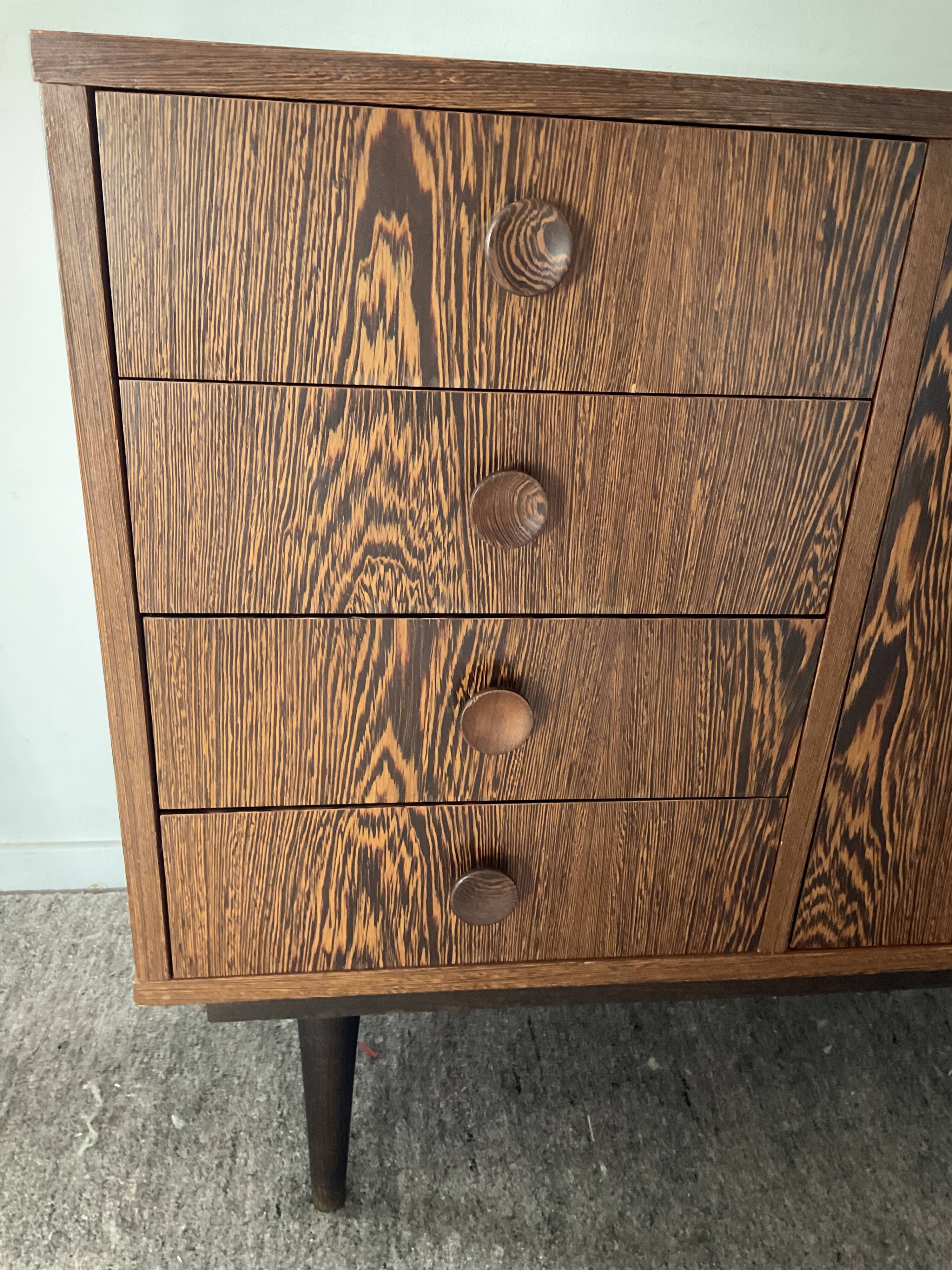 Vintage rosewood chest of drawers 60s