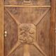 Art Deco sideboard in solid walnut and veneer – pink marble top