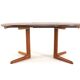 Round 2x extendable Danish Design teak dining table 'Krageris'