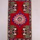 Small Vintage Turkish Rug 110x55 cm, Short Runner, Tribal, Shabby Chic