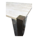 Table basse en travertin avec pieds bicolores