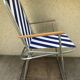 Old metal fold chair 1970