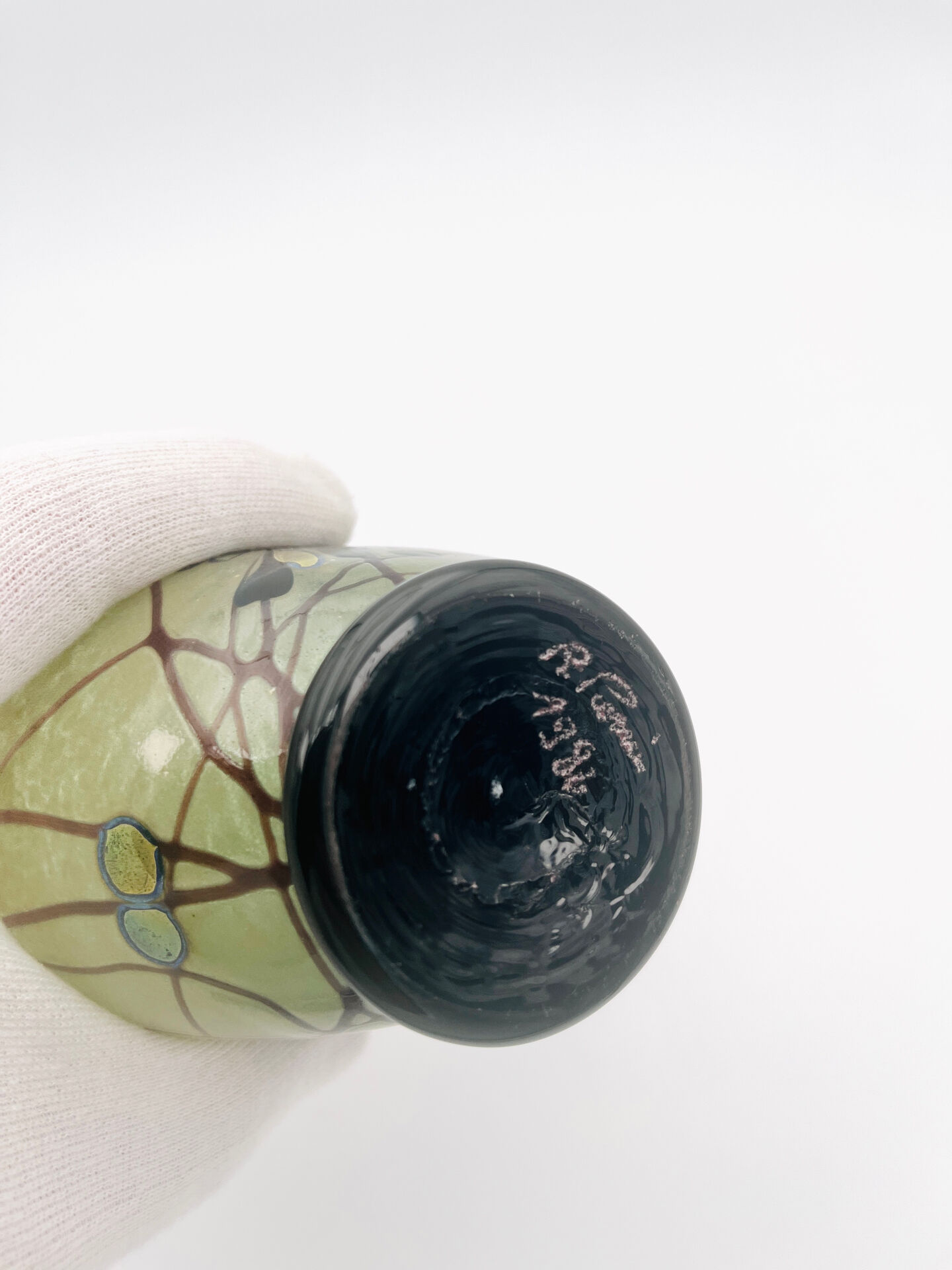 Vase Robert Pierini Studio Glass 1984 29cm 1.1kg Signed