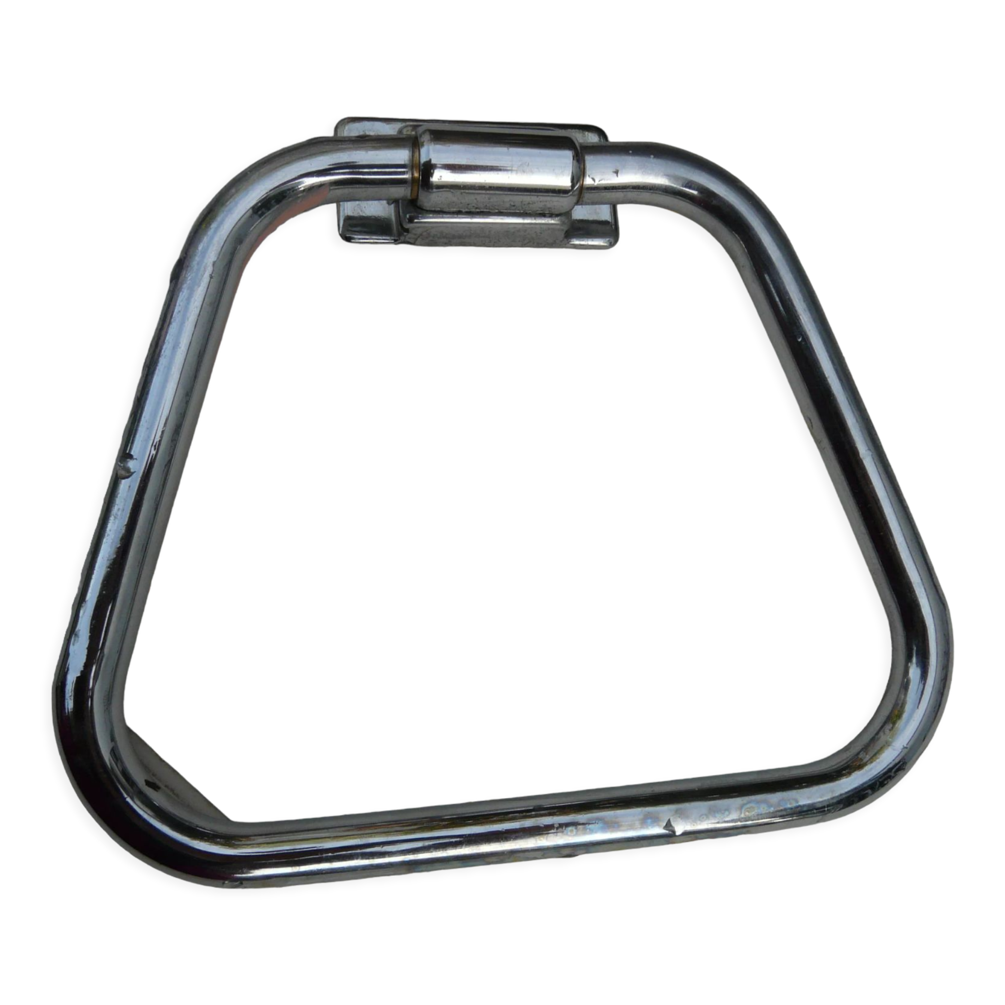 Vintage towel rack chrome metal