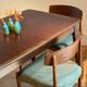 Vintage Scandinavian oak table "Mette"