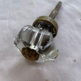 Old glass and brass handle