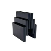 Black magazine rack by Giotto Stoppino for Kartell, 1970