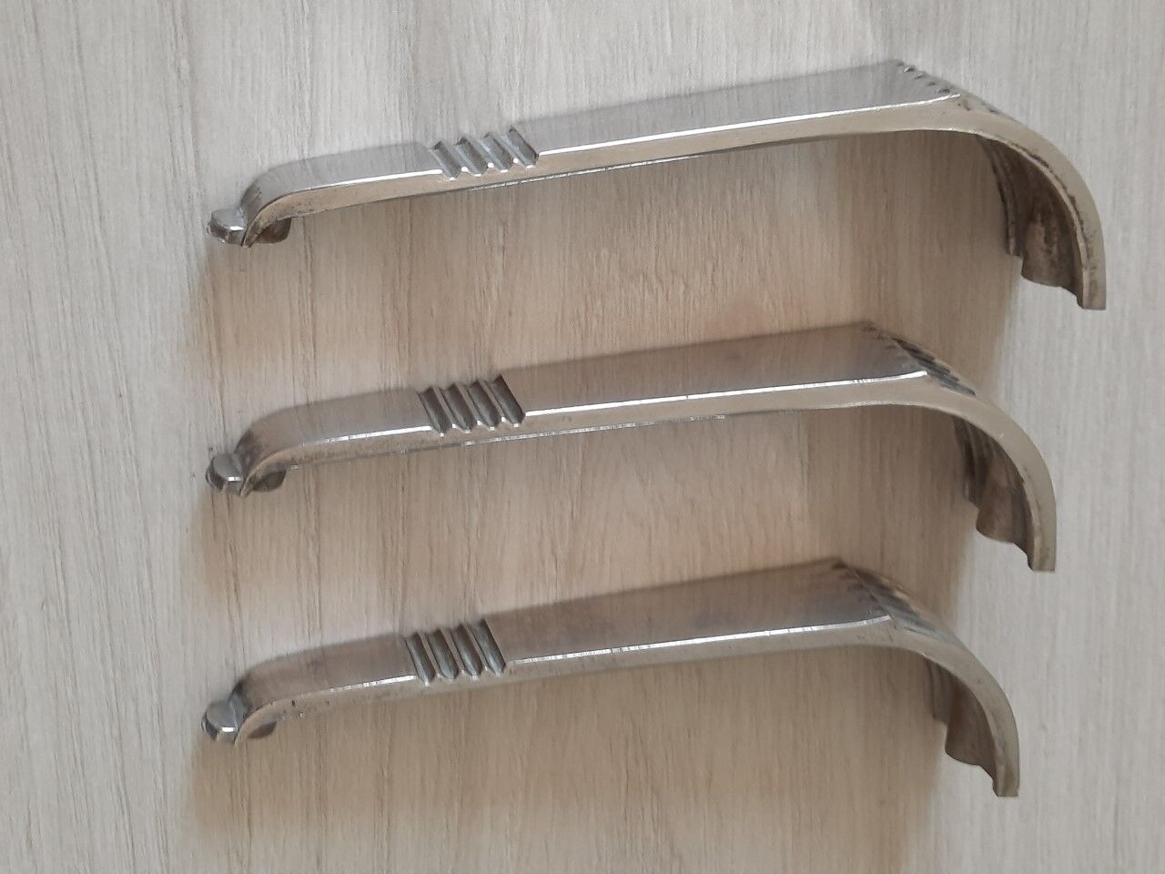 Set of 3 art deco handles