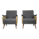 Ensemble de fauteuils français des années 1950-1960, chaises longues vintage