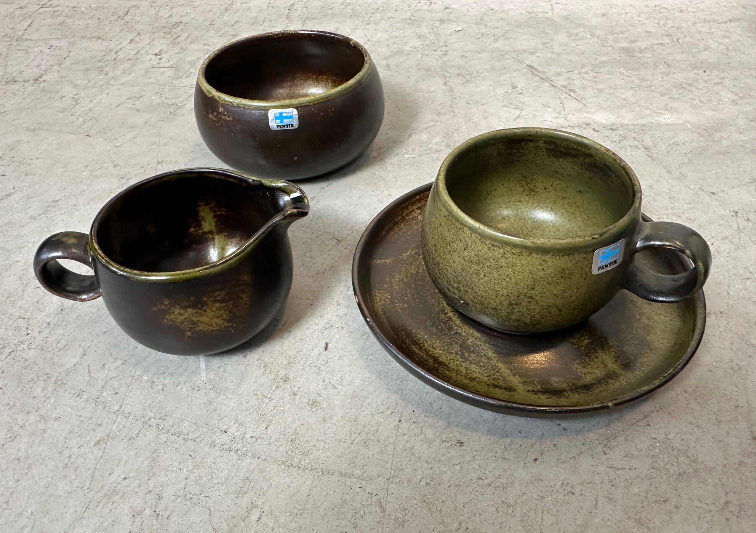 Service à café vintage de 22 pièces – Pentik (Norvège)