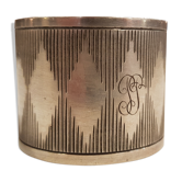Rond de serviette metal argent