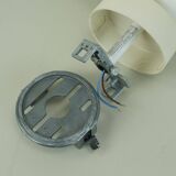 1/6 - adjustable WALL LAMP sconce staff duo spotlight, white, 1970s