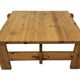 Vintage coffee table pinewood minimalist 1970s design