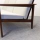 Scandinavian style three-seater sofa in teak, France circa 1950.