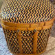 Woven bamboo storage chest