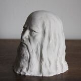 Plaster head depicting Leonardo da Vinci