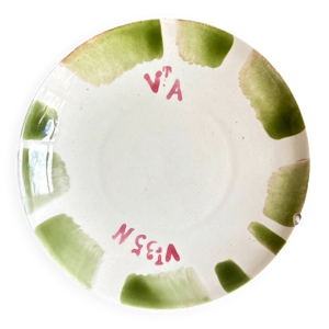 Assiette à dessert chromatique - verte