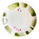 Green chromatic dessert plate no. 2