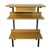 Console en bois clair des années 60