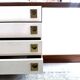 Two Scandinavian (Danish) teak sideboards with sliding doors.
