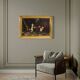Italian interior scene painting signed F. Bonati 1913