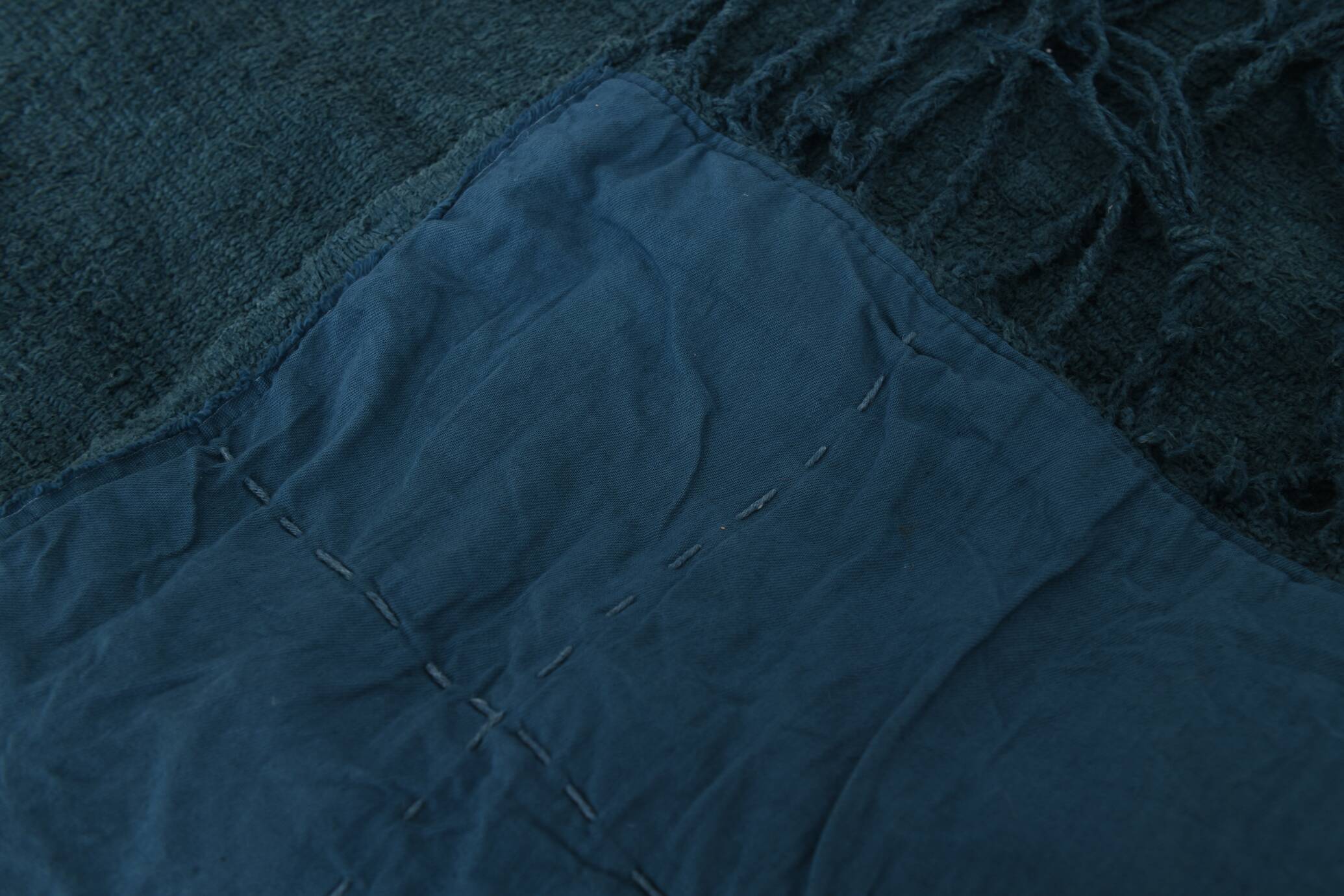 5x8 Blue & Green Vintage Kilim Rug, 157x230Cm