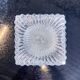 Vintage square ceiling light or wall lamp molded glass art deco style