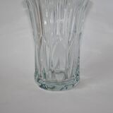 art deco style molded glass vase 1950