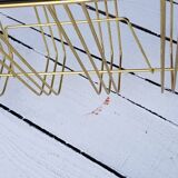 Review door 60 metal black and gold