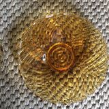 Series of 10 amber plates