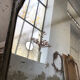 Mirror rosette Louis XVI 90x154cm