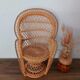 Small emmanuelle armchair for vintage doll wicker / rattan new
