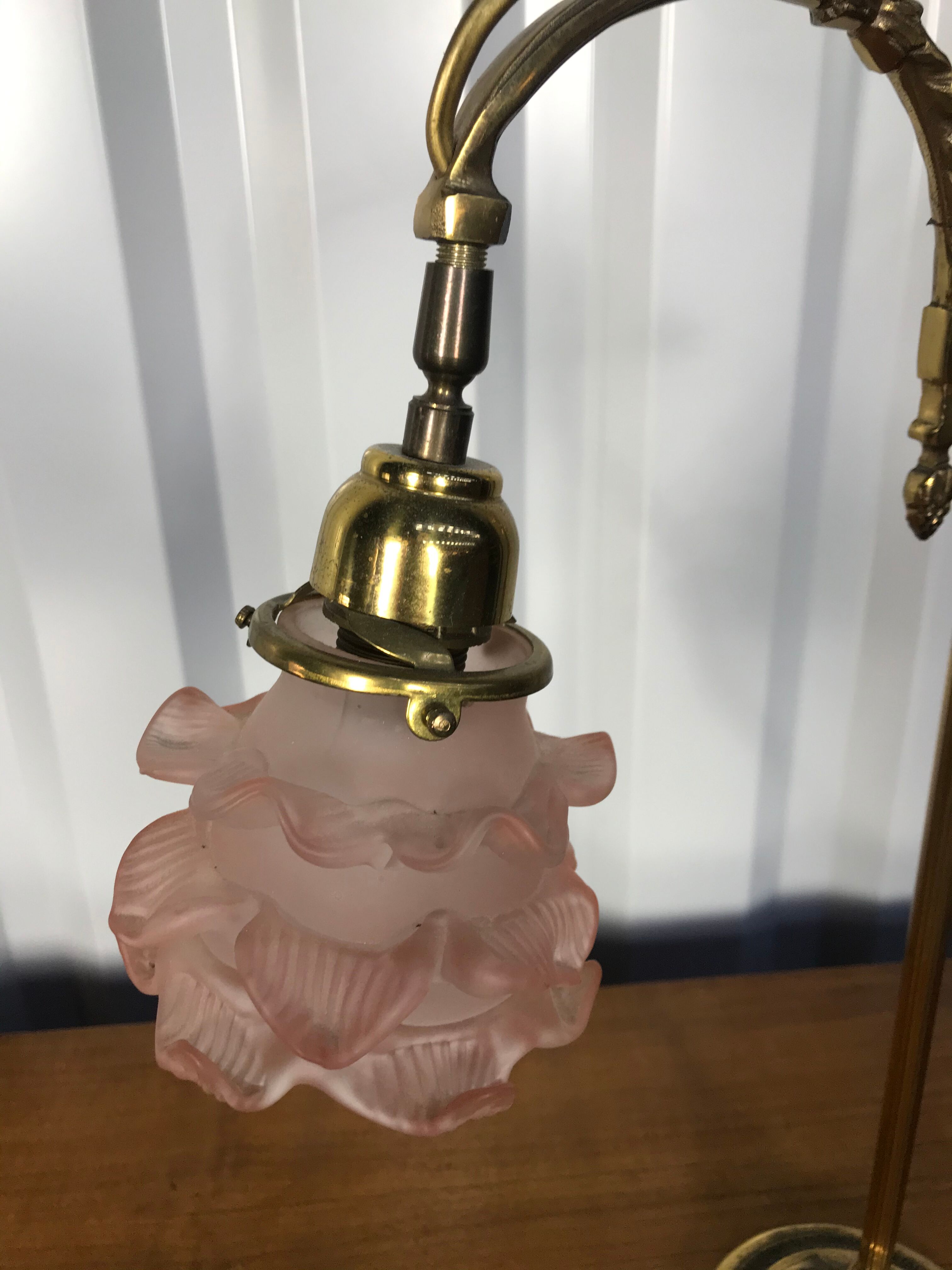 Art Nouveau art nouveau bedside lampshade glass