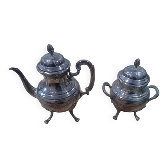 Silver-plated tea set