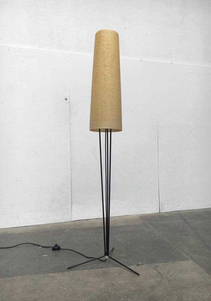 Minimalist floor lamp from Hesse Leuchten, mid-century, 1960s.