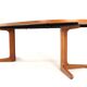 S. Burchardt Nielsen round (2x) extendable dining table danish design teak