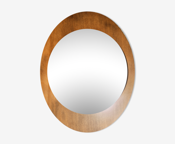 Scandinavian wooden mirror 49x39