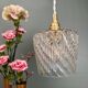 Vintage glass globe pendant light