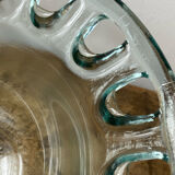 Blown glass salad bowl