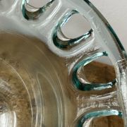 Blown glass salad bowl