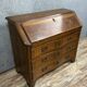 Commode scriban galbé style Louis XV en marqueterie de bois précieux vers 1900