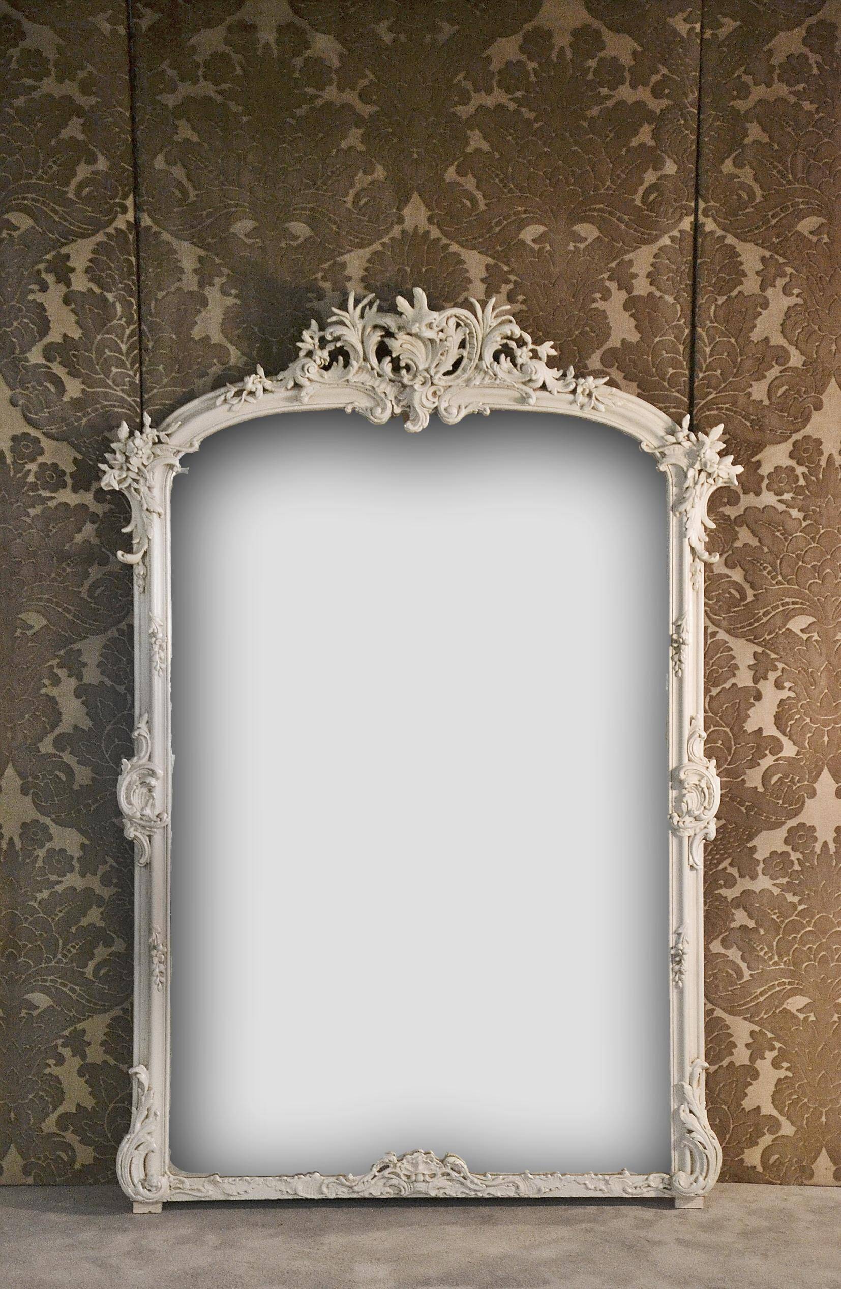 Large Louis XV rocaille style mirror, late 19th century